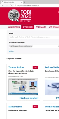 FOBI2020 Digital – Sitzungen