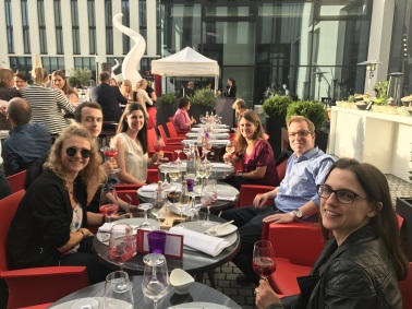 M. Schempp & Team beim Probeessen