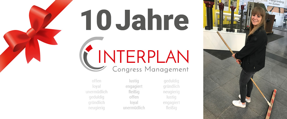 10-jähriges Interplan-Jubiläum Sandra Rudolph # November 2010 – November 2020