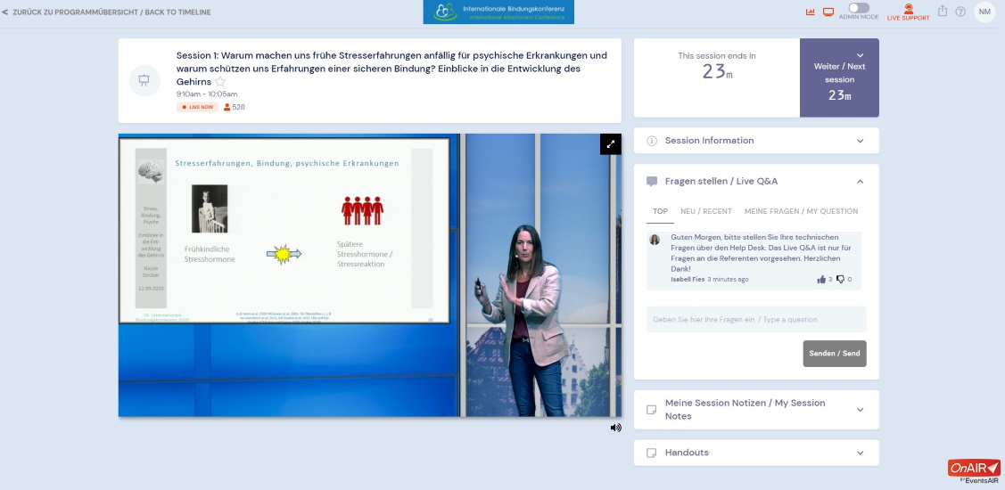 Live presentation Live presentation